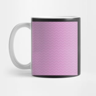 Pink Gray ZigZag Chevron Repeat Pattern Mug